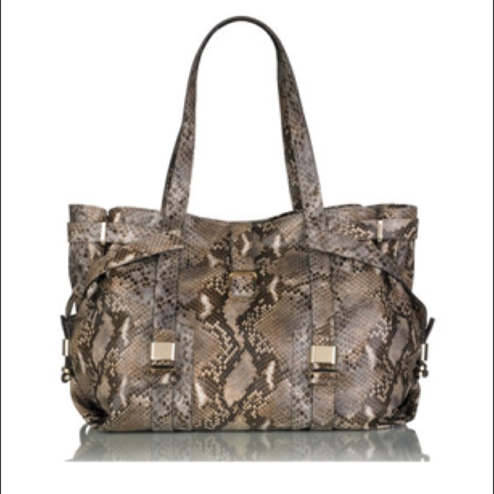 L.K. Bennett Anna Bag in Snakeskin Print Leather